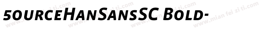 5ourceHanSansSC Bold字体转换